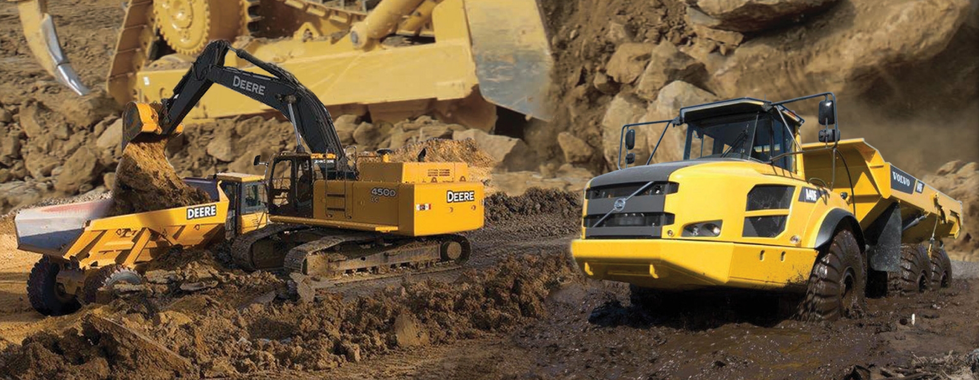 Equipment rental in Edmonton for excavators and dump trucks